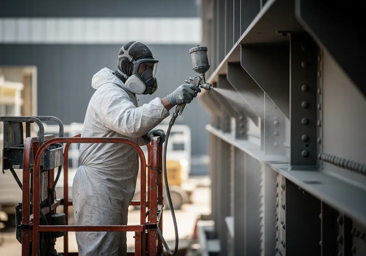 Proper safety controls and PPE for pintura work
